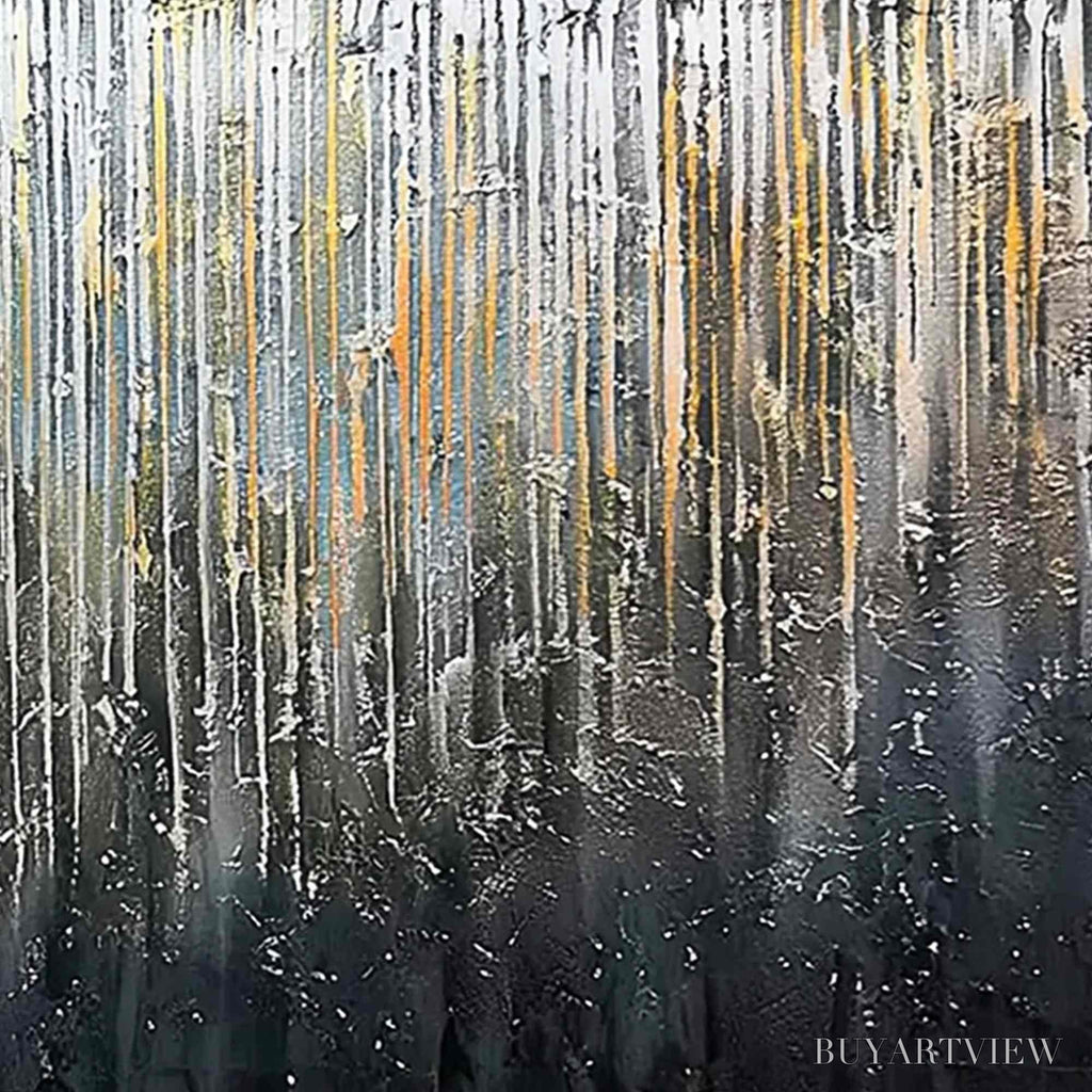 ARTOVITAS Urban Cascade – Large Textured Abstract Palette Knife Painting - image 5