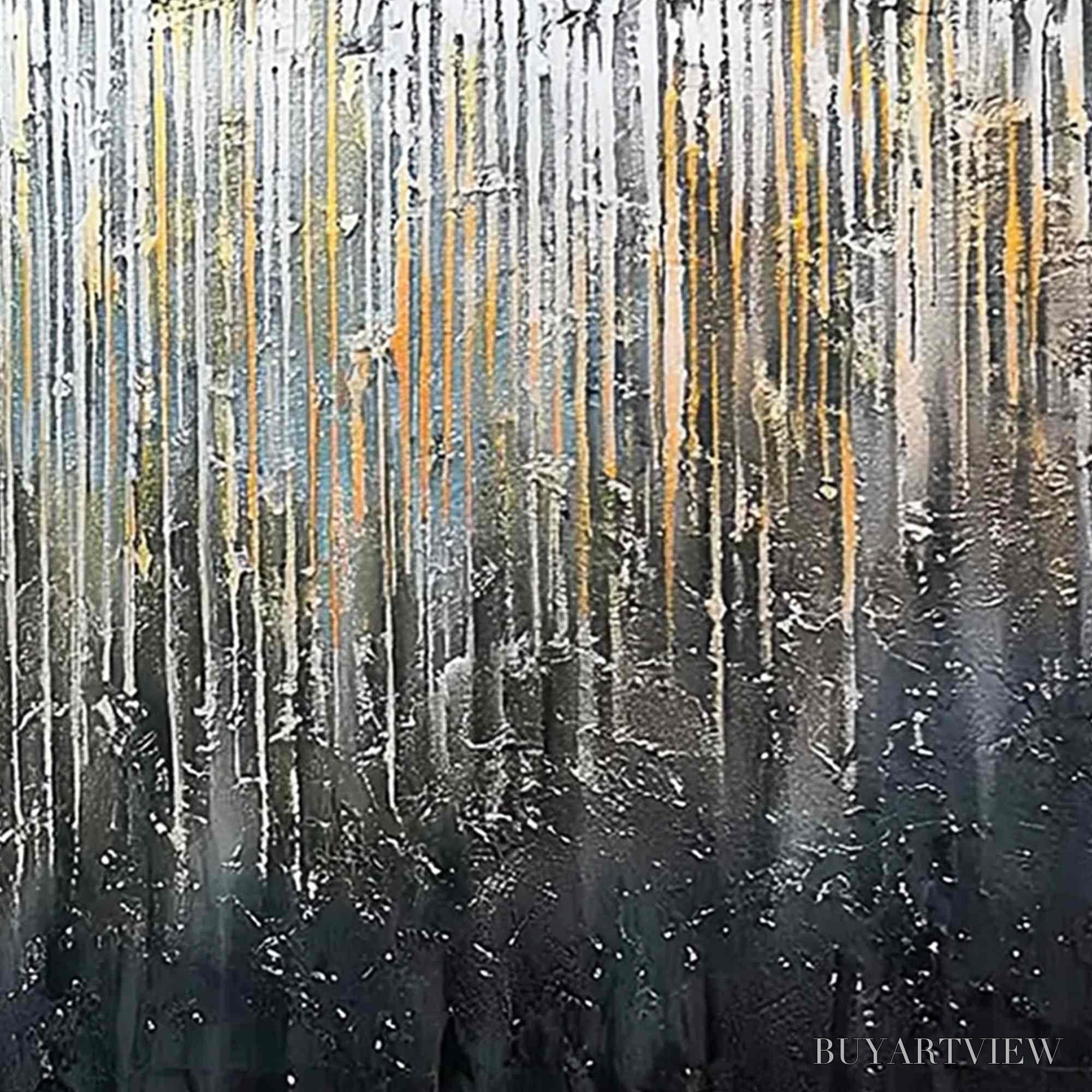 ARTOVITAS Urban Cascade – Large Textured Abstract Palette Knife Painting - image 5