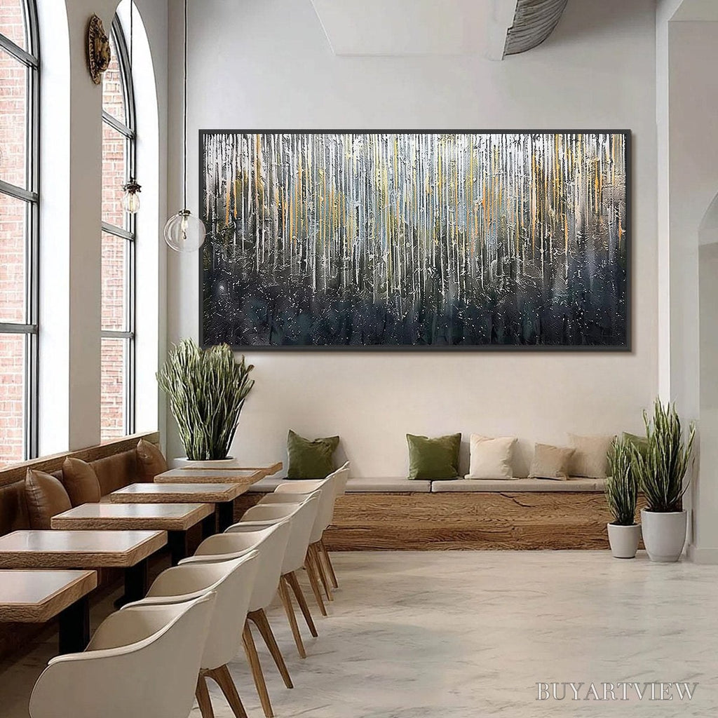 ARTOVITAS Urban Cascade – Large Textured Abstract Palette Knife Painting - image 6