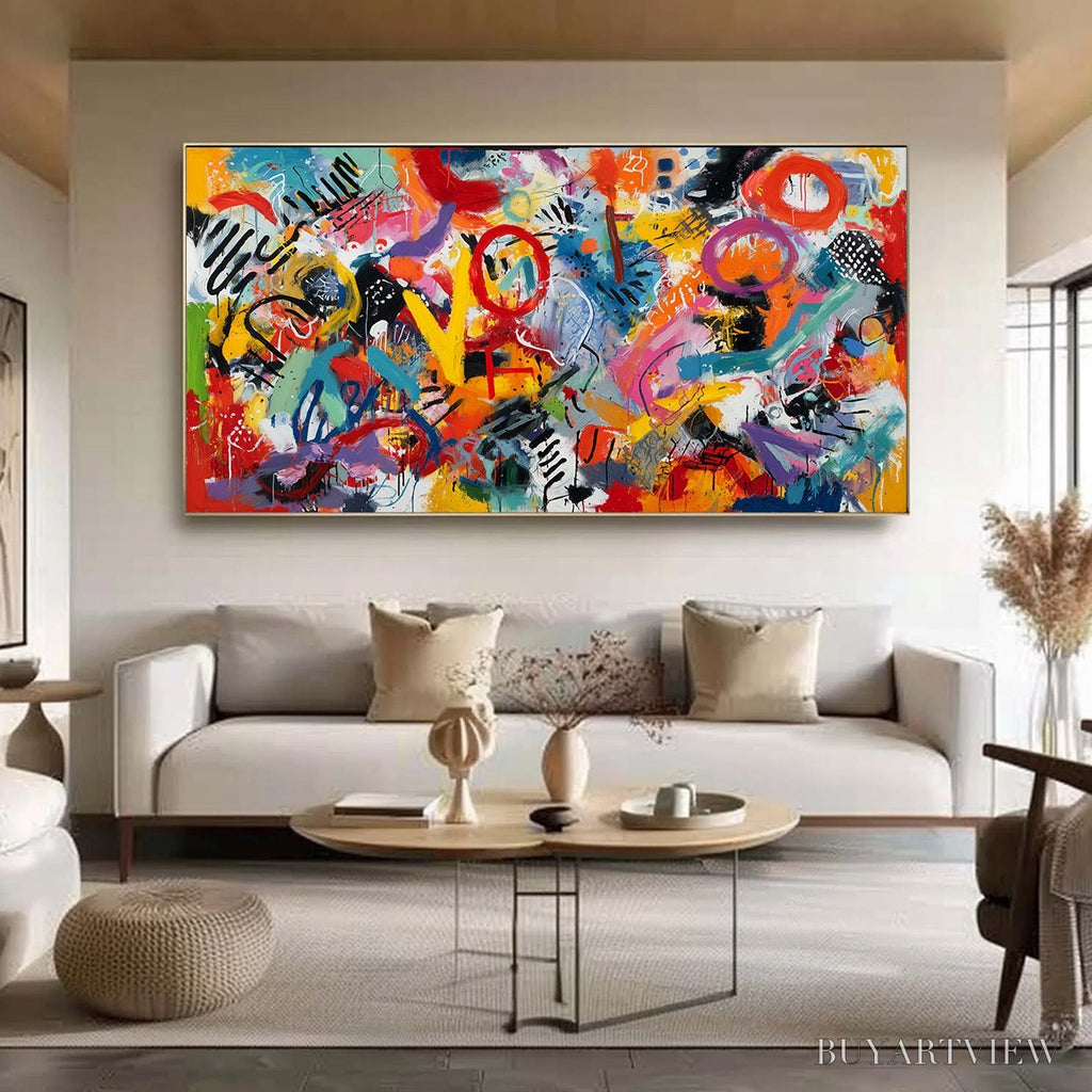 ARTOVITAS Urban Pulse – Large Colorful Abstract Graffiti Style - image 4