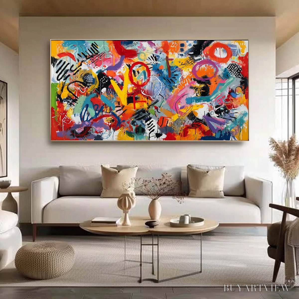 ARTOVITAS Urban Pulse – Large Colorful Abstract Graffiti Style - image 4
