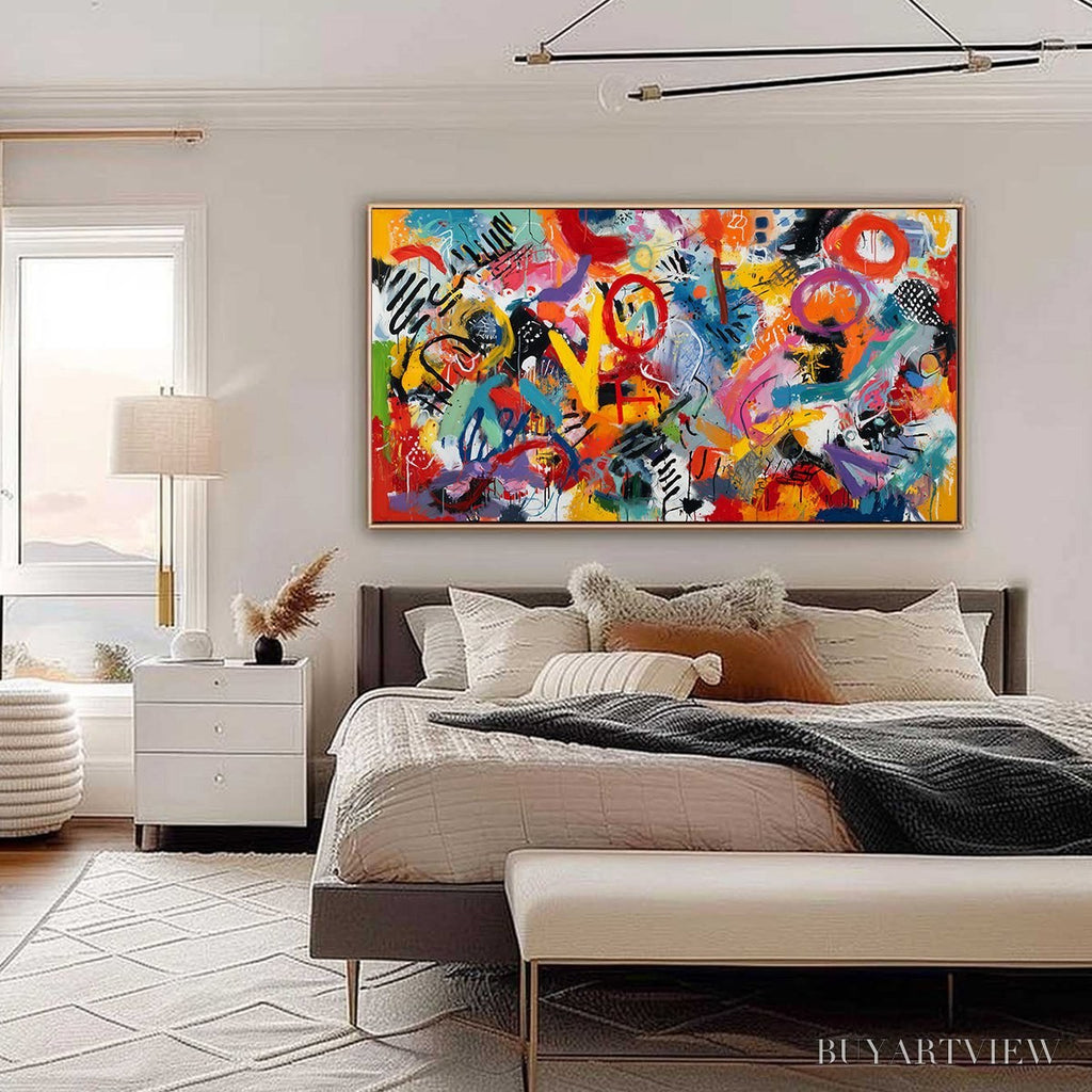 ARTOVITAS Urban Pulse – Large Colorful Abstract Graffiti Style - image 6