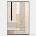 ARTOVITAS Urban Grid – Textured Minimalist Architectural Abstract Painting - image 1