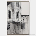 ARTOVITAS Fading Facade – Monochromatic Abstract Architecture Painting - image 1