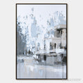 ARTOVITAS Urban Echo – Abstract Minimalist Cityscape Painting - image 1