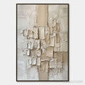 ARTOVITAS Urban Mosaic – Textured Minimalist Abstract Painting - image 1