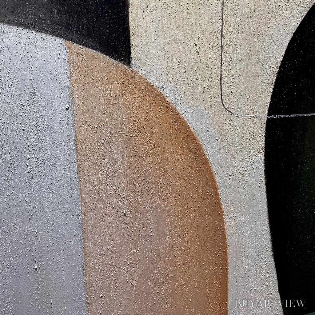 ARTOVITAS Urban Forms – Textured Minimalist Abstract Oil Painting - image 6