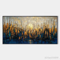 ARTOVITAS Golden Metropolis – Textured Cityscape Oil Painting - image 1