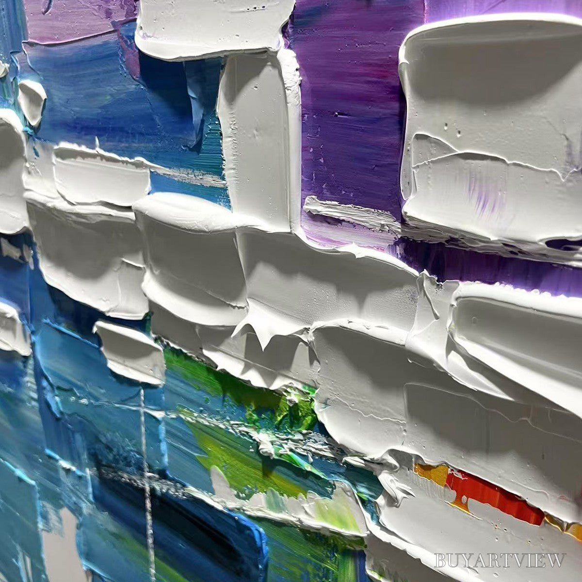 ARTOVITAS Urban Abstract – Textured Abstract Oil Painting - image 3