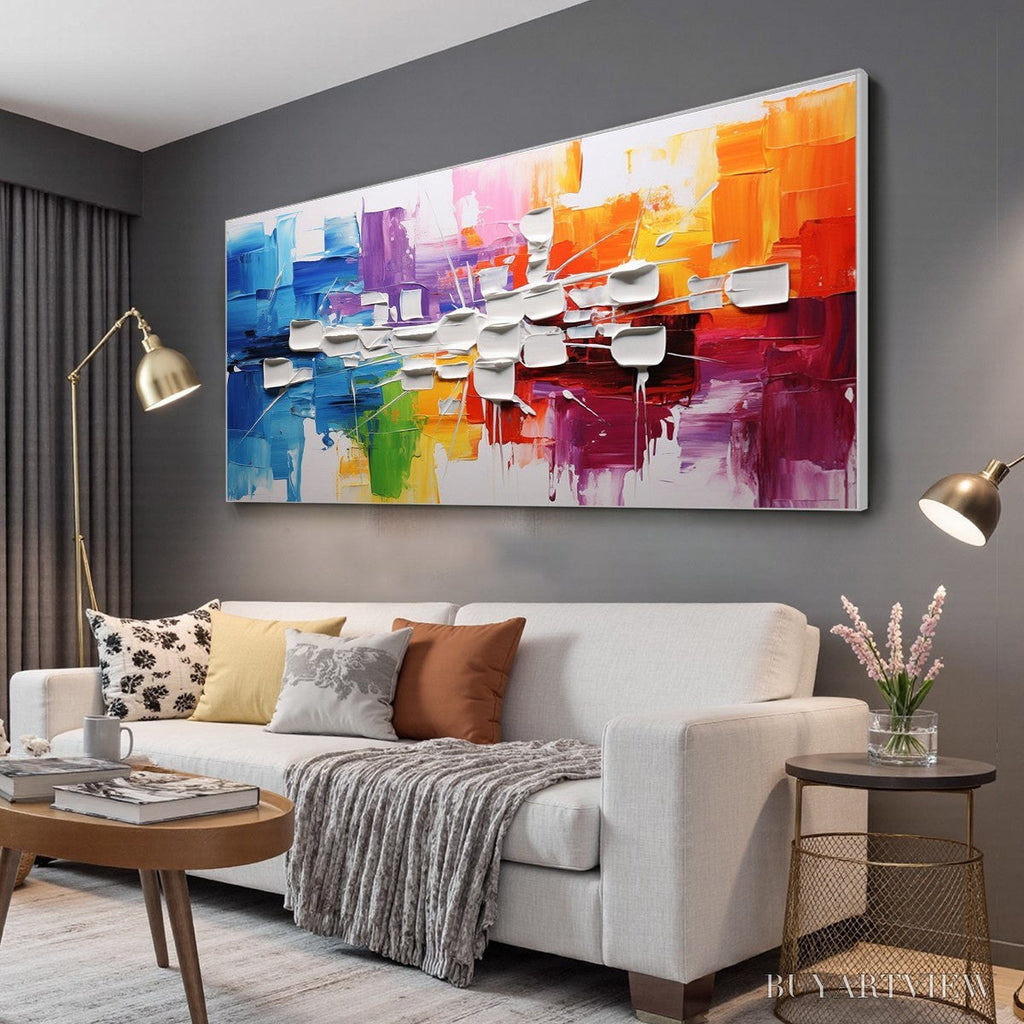 ARTOVITAS Urban Abstract – Textured Abstract Oil Painting - image 4